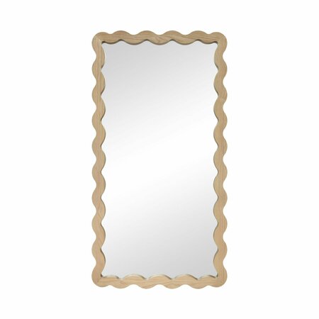 ELK SIGNATURE Oak Ripple Wall Mirror - Medium Oak H0036-11943